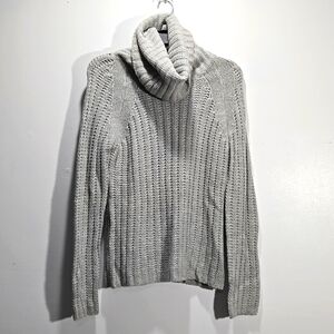 Club Monoco Alpaca Blend Sweater Gray Turtleneck M